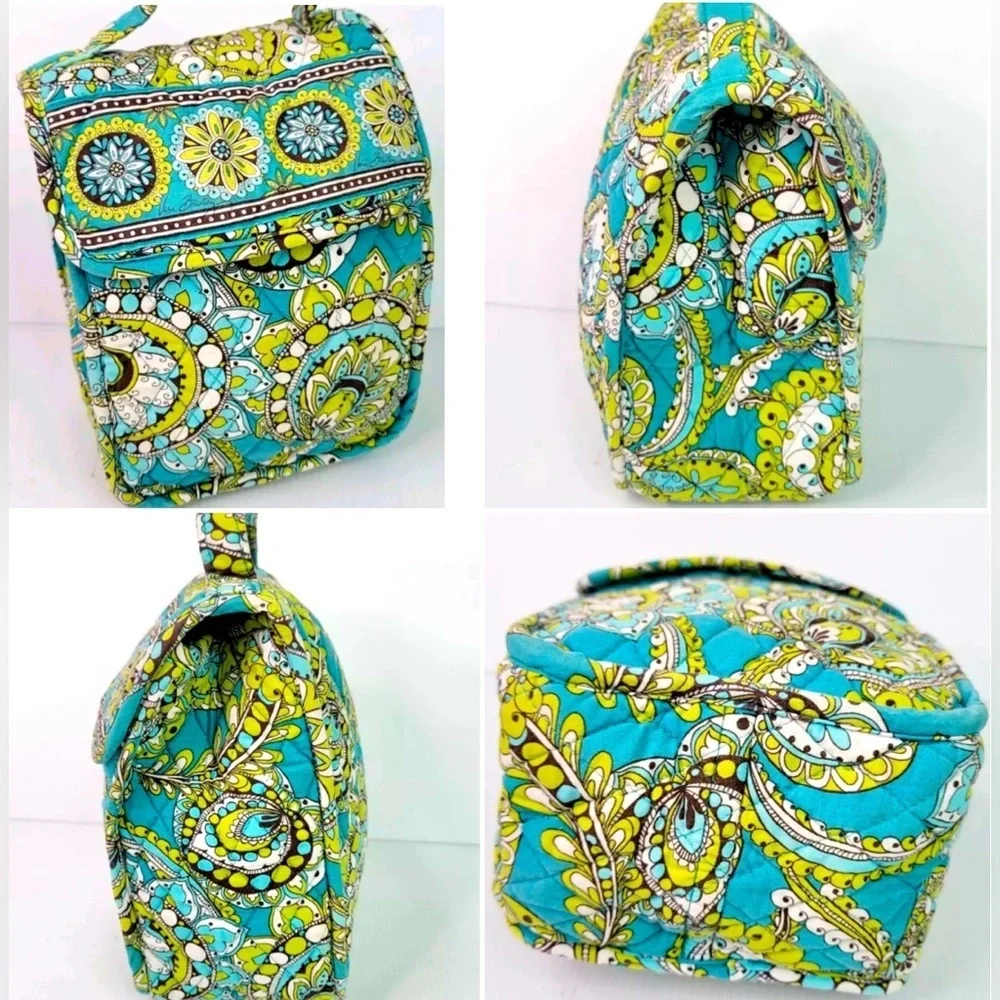 Vera Bradley Insulated Lunch Tote Bag Retired Pattern Peacock Floral Quilted Bag